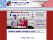 Tablet Screenshot of americangutter.net